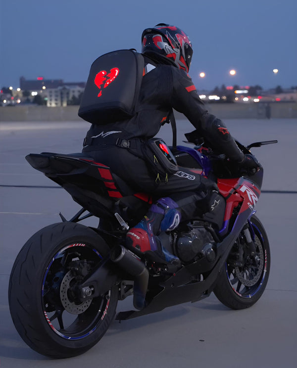 china motorcycle helmet backpack factory Nyan Gear V2 Led Backpack